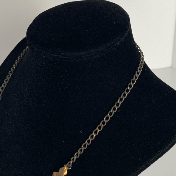 VINTAGE Unique Necklace with Iridescent Cabochons! - Picture 8 of 10